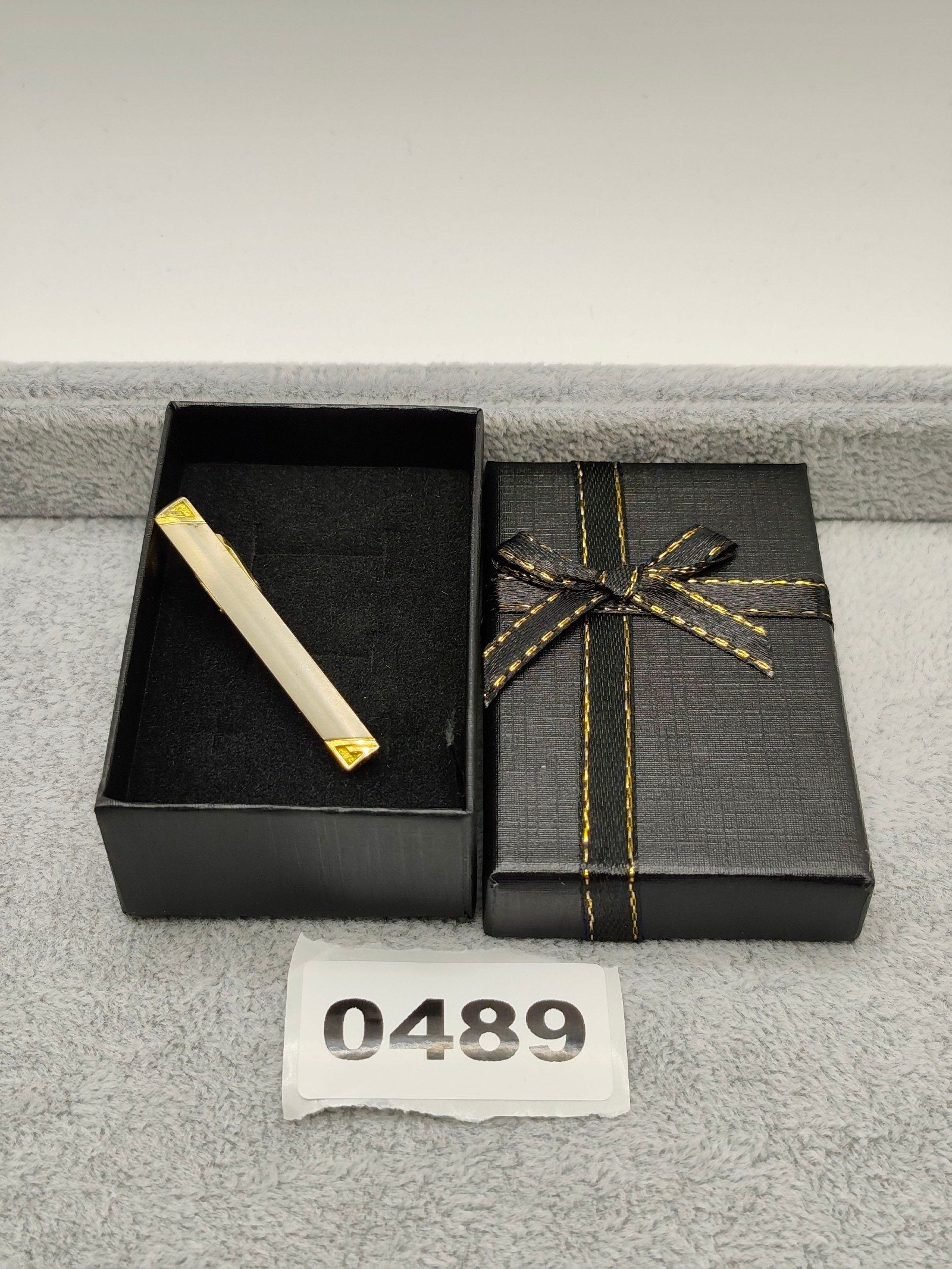 Vintage Givenchy Grey & Gold Tone Tie Clip Men Other