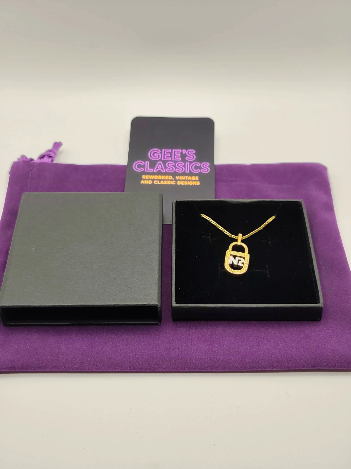 Stunning Nina Ricci Vintage padlock necklace 1980's