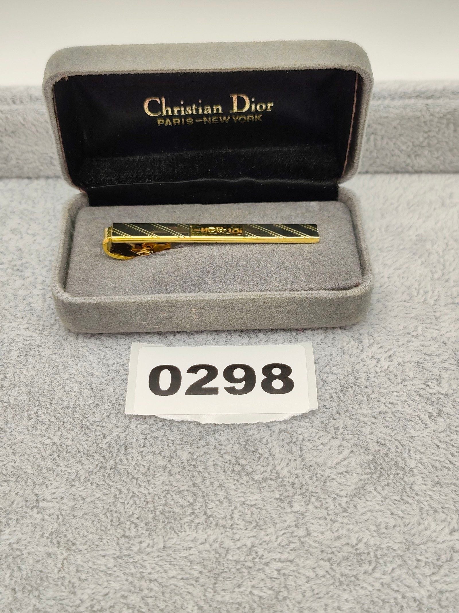 Christian Dior Gold Tone Men's Tie Clip