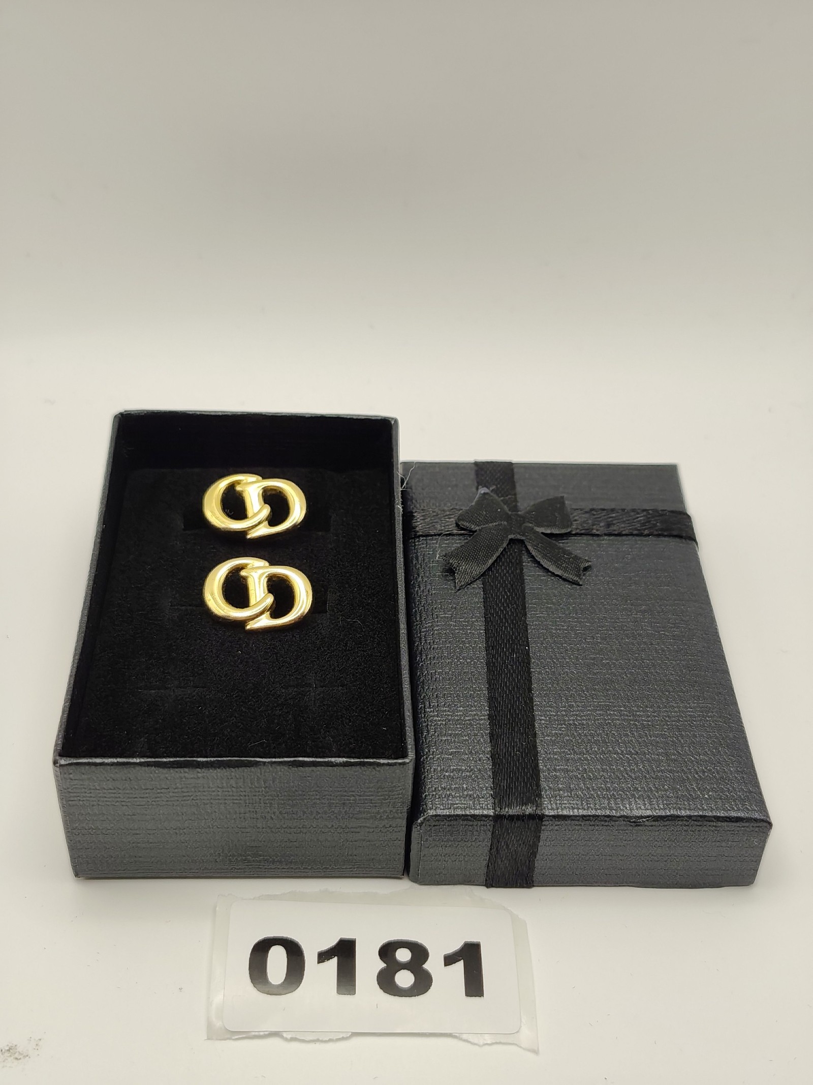 Vintage Christian Dior Gold Tone Double CD Cufflinks Men