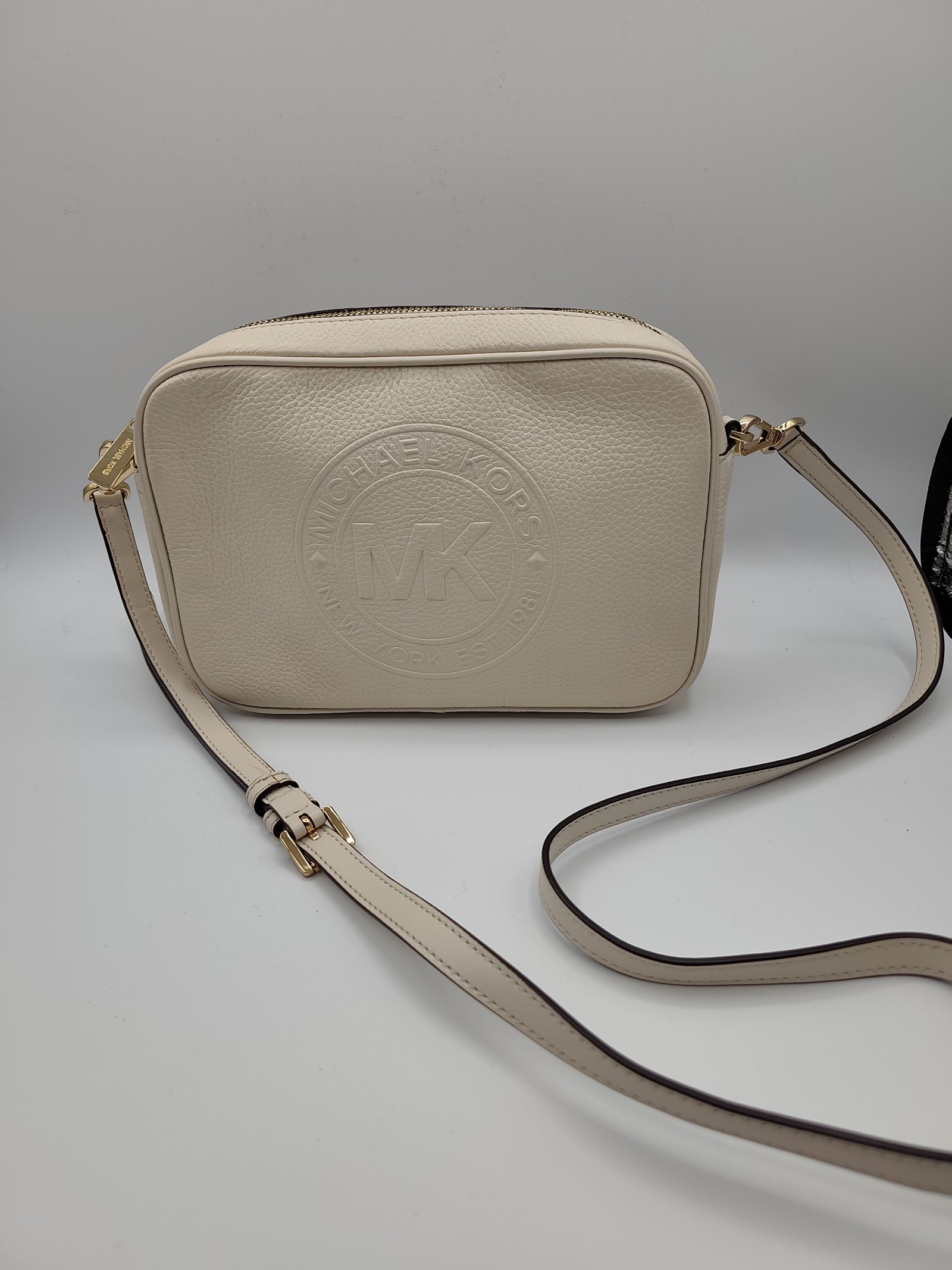 Michael Kors Cream Leather Crossbody Bag Women
