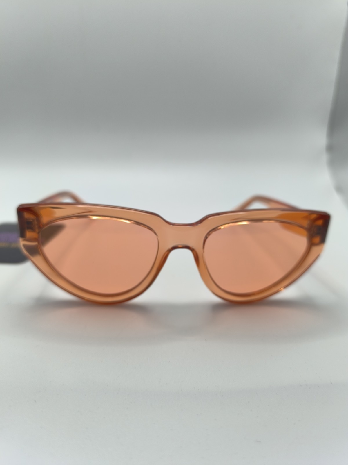 Brand New Karl Lagerfeld Orange Translucent Sunglasses With Soft Case