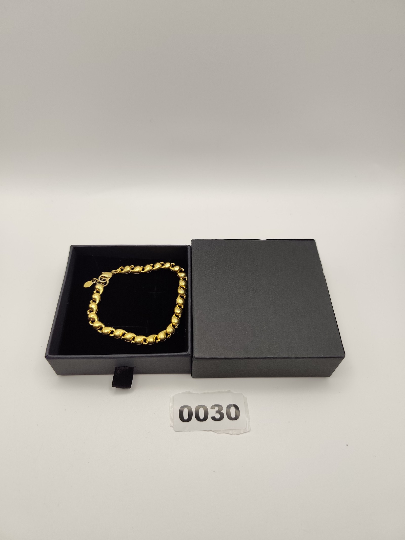 Monet Gold Tone Heart Link Bracelet Women