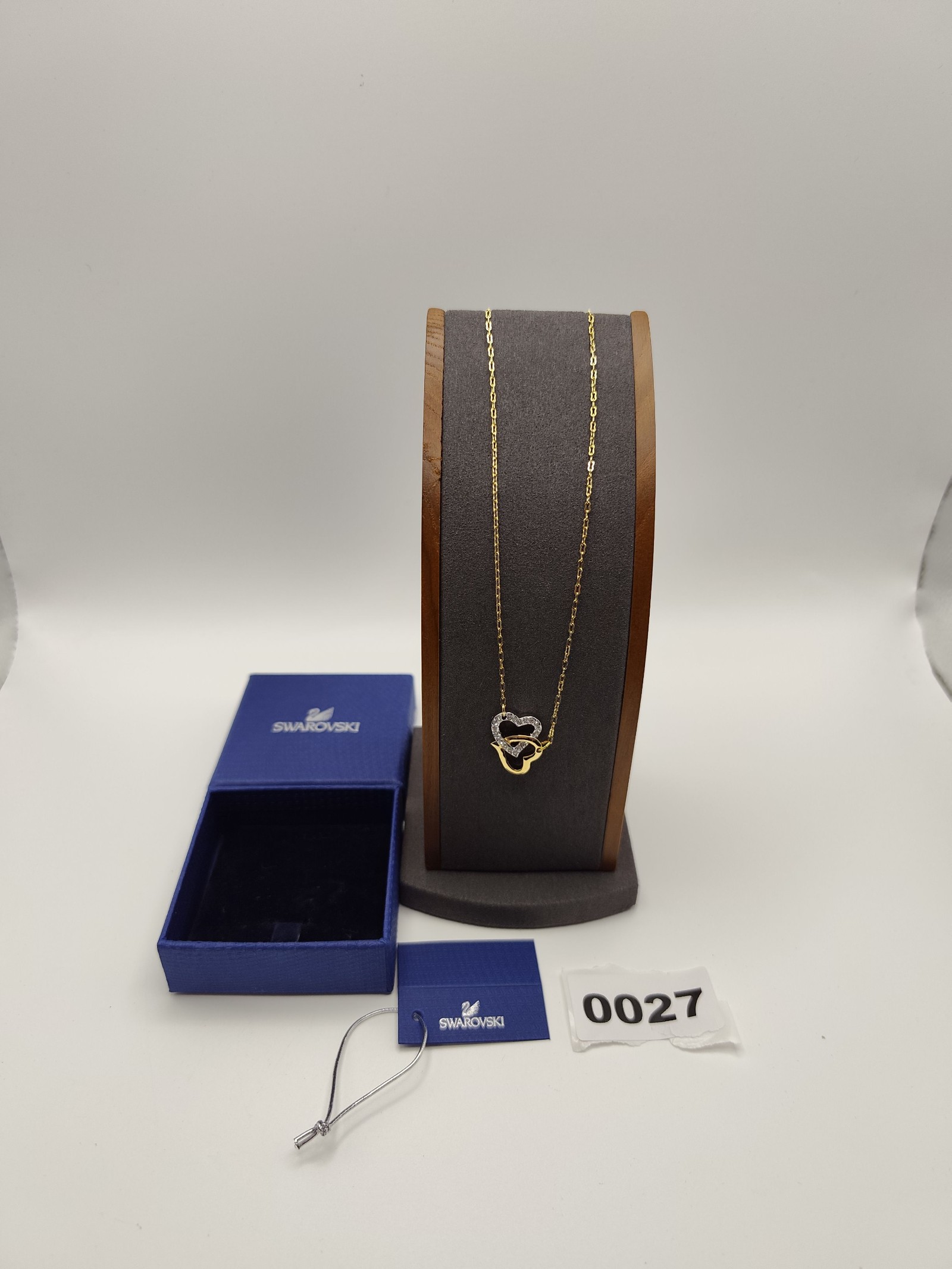 Swarovski Crystal & Gold Tone Heart Necklace Women