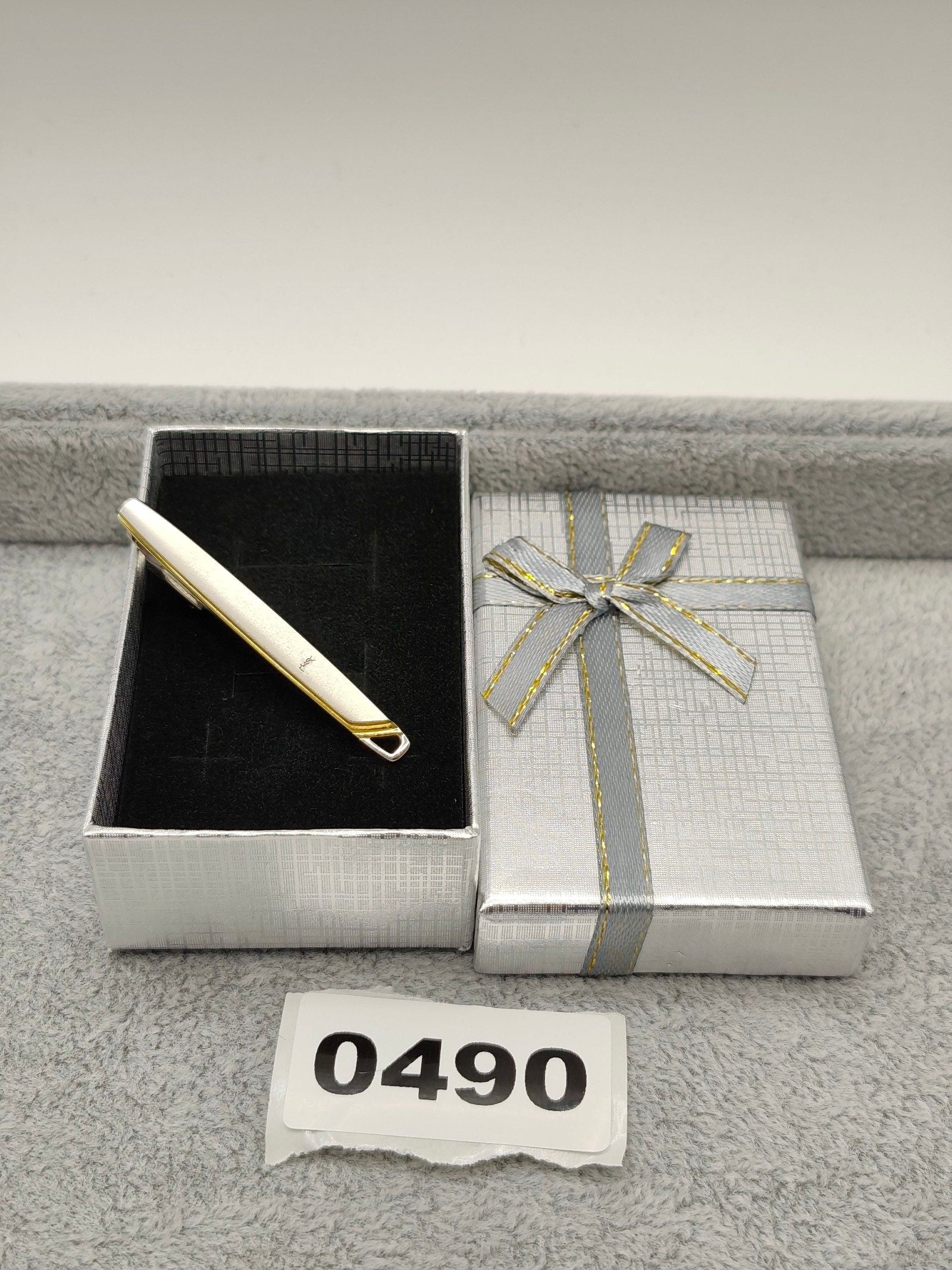Yves Saint Laurent Gold & Silver Tone Tie Clip Men Other