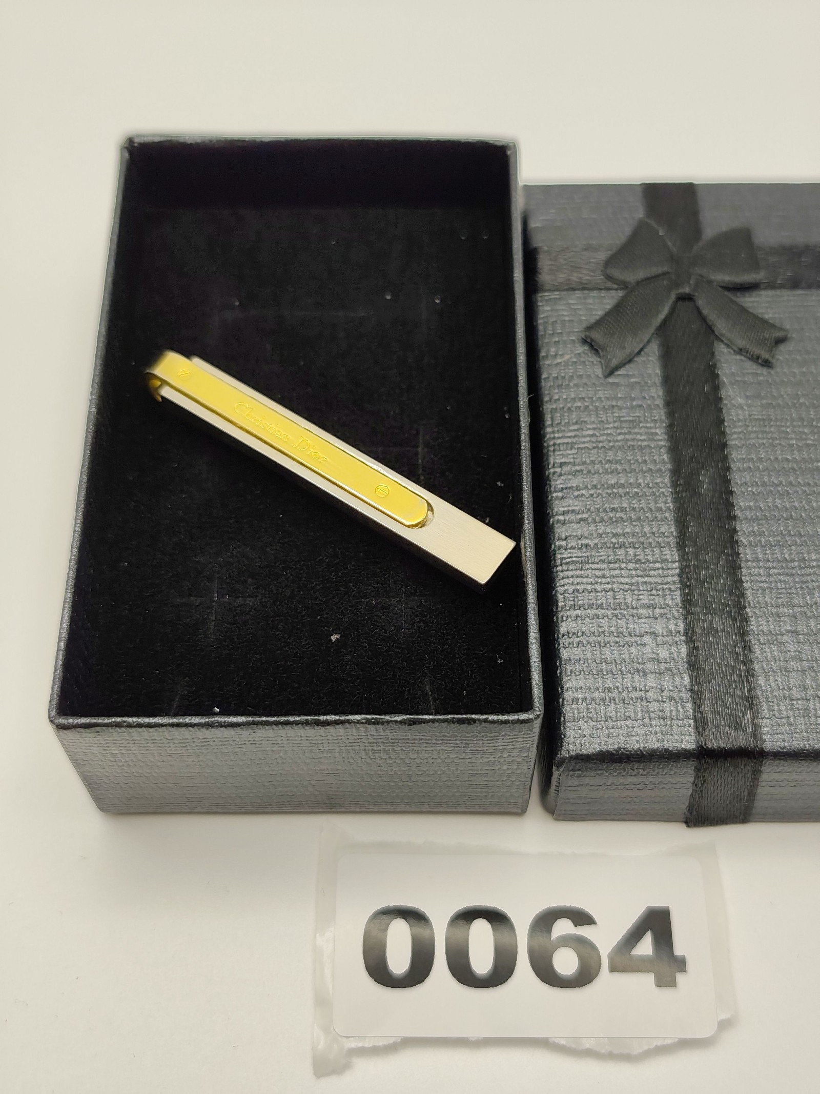 Christian Dior Gold & Silver Tone Tie Clip Men