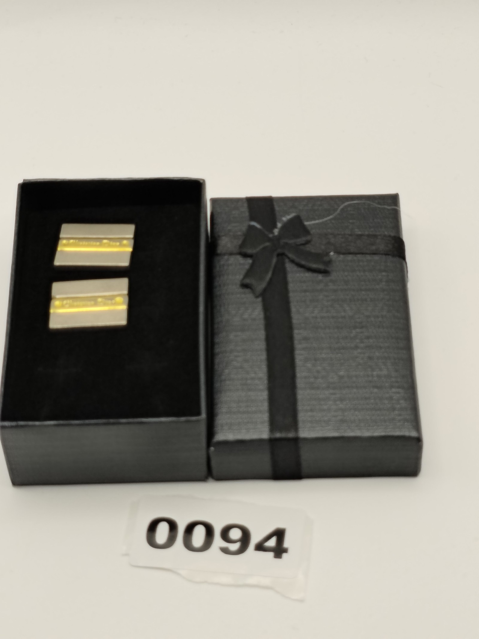 Christian Dior Gold & Silver Tone Men's Cufflinks Other