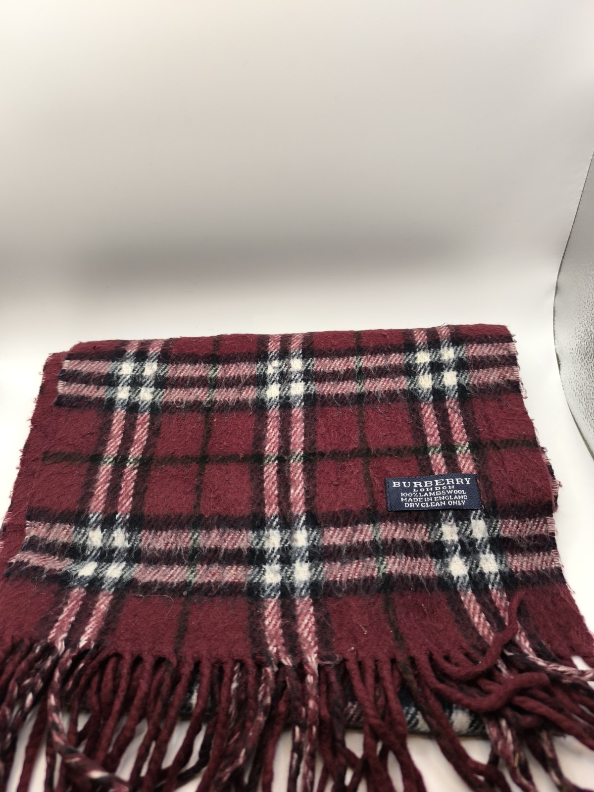 Burberry Y2K Vintage Reversible Scarf Grade C