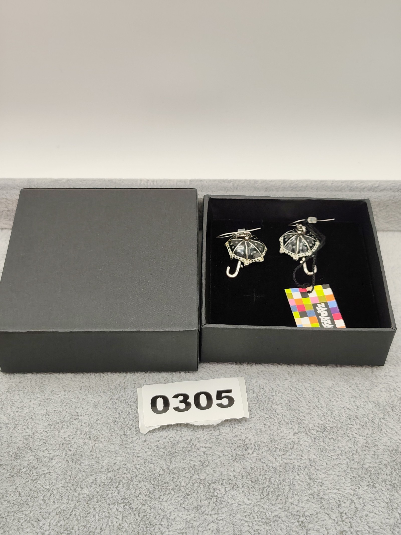Black & White Umbrella Drop Earrings Women