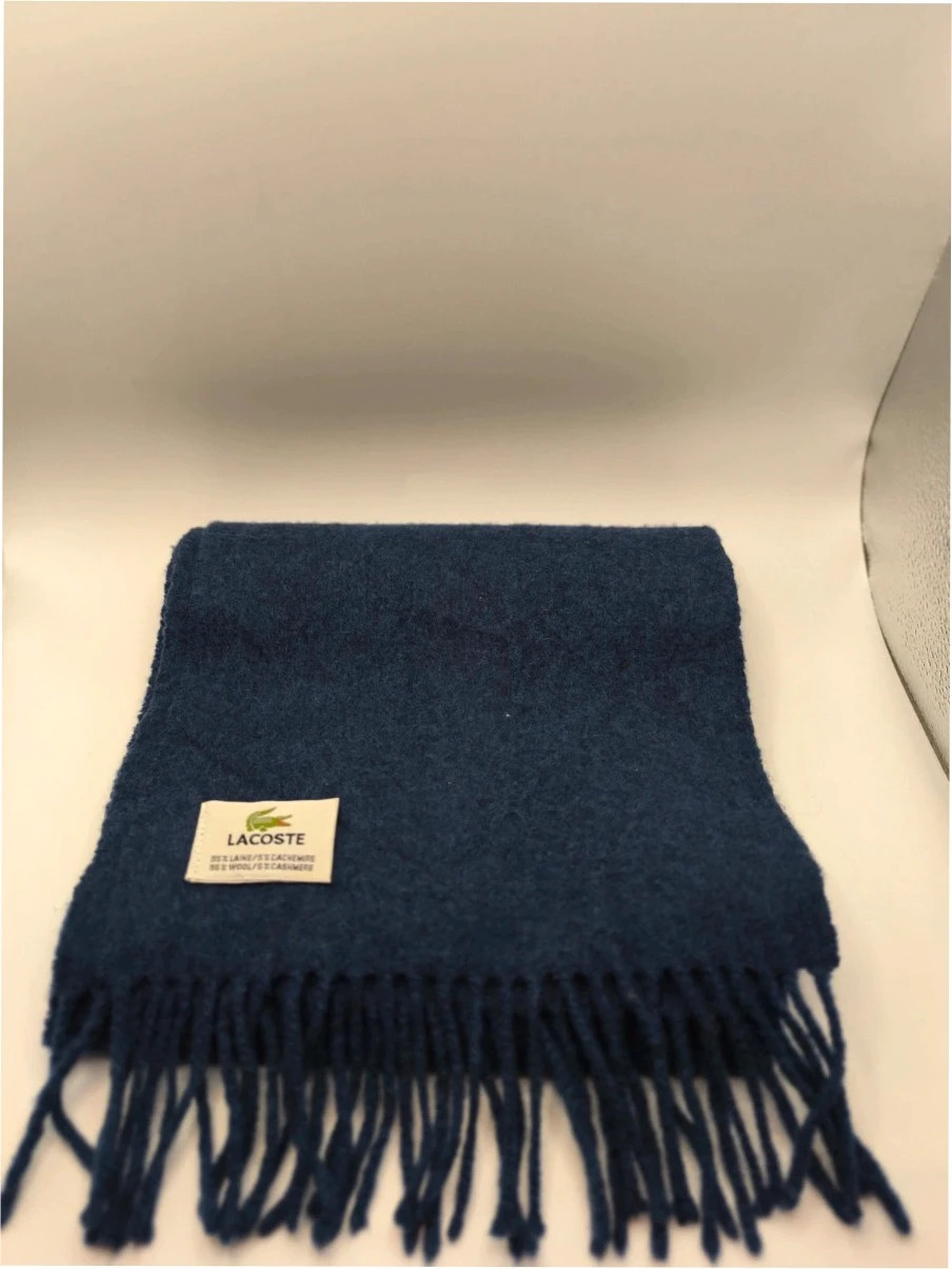 Vintage Lacoste Wool/cashmere Navy blue scarf