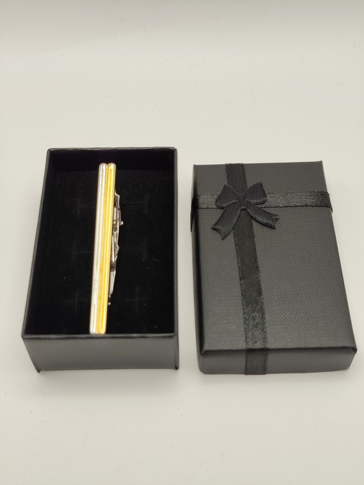 Christian Dior Vintage Gold And Silver Tone Tie Clip Tie Bar