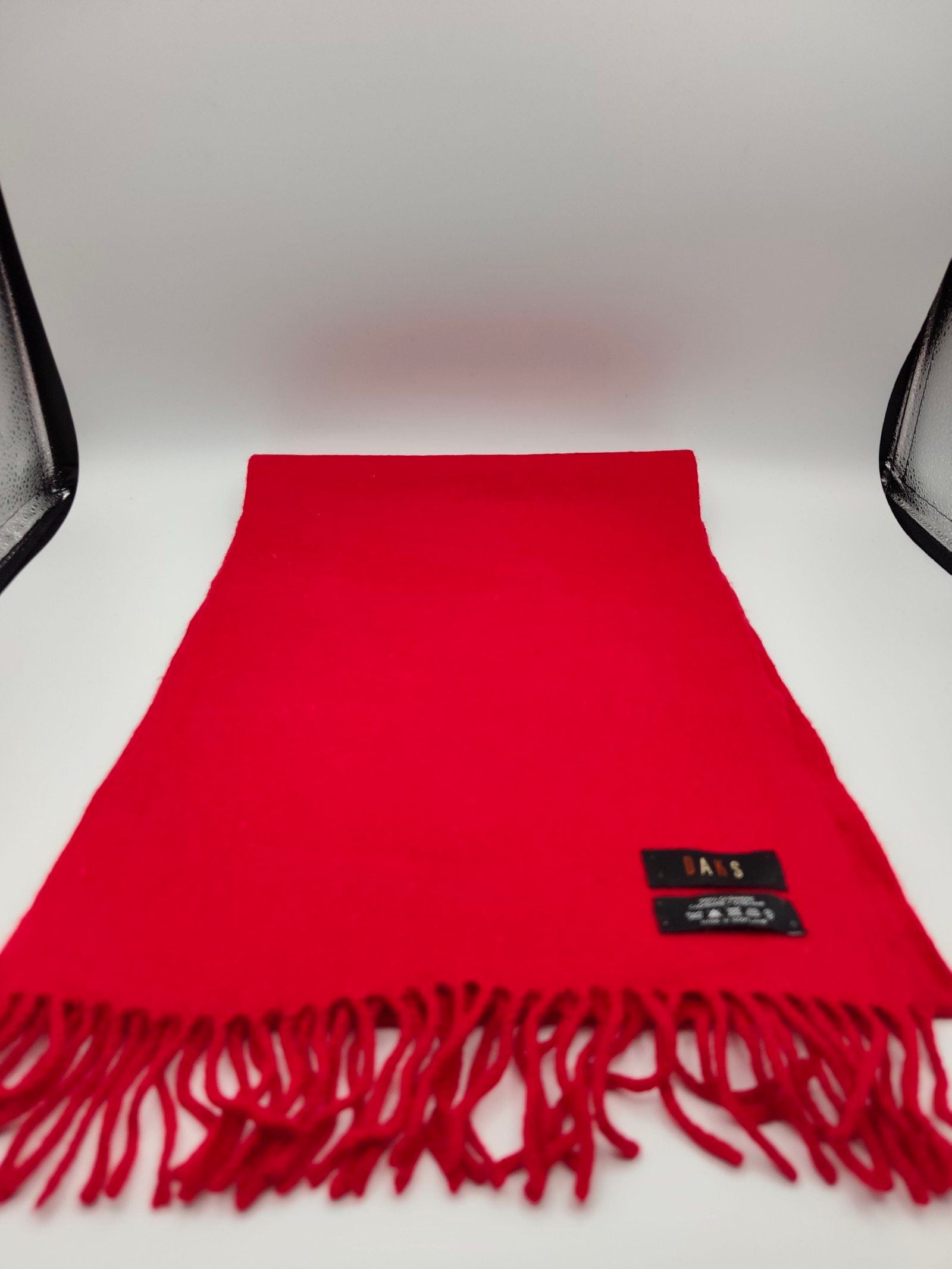 Daks Unisex Red Cashmere Wool Scarf Other