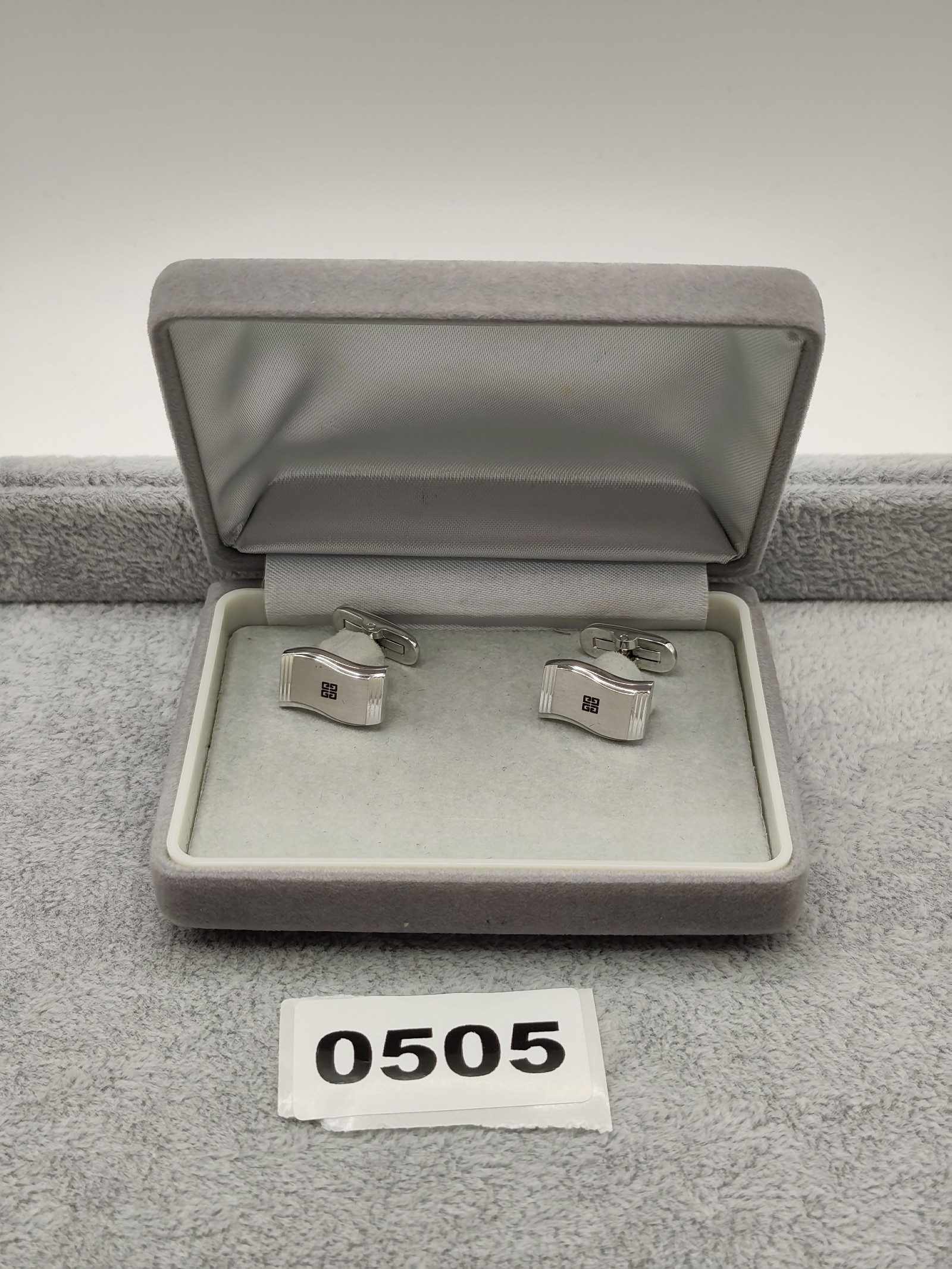 Givenchy Men's Silver Tone Cufflinks