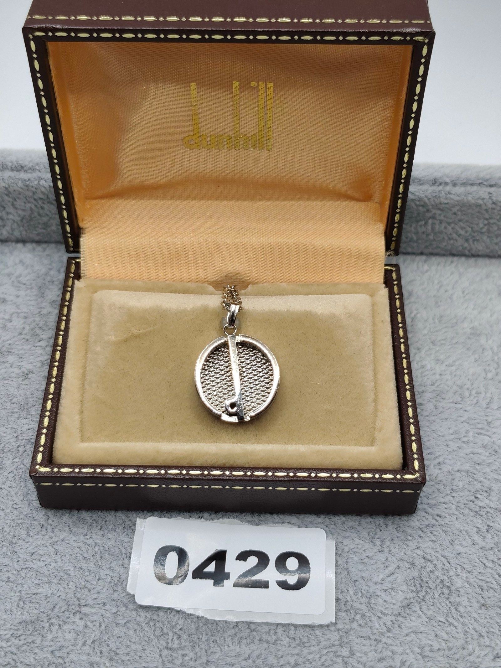 Dunhill Silver Tone Tie chain