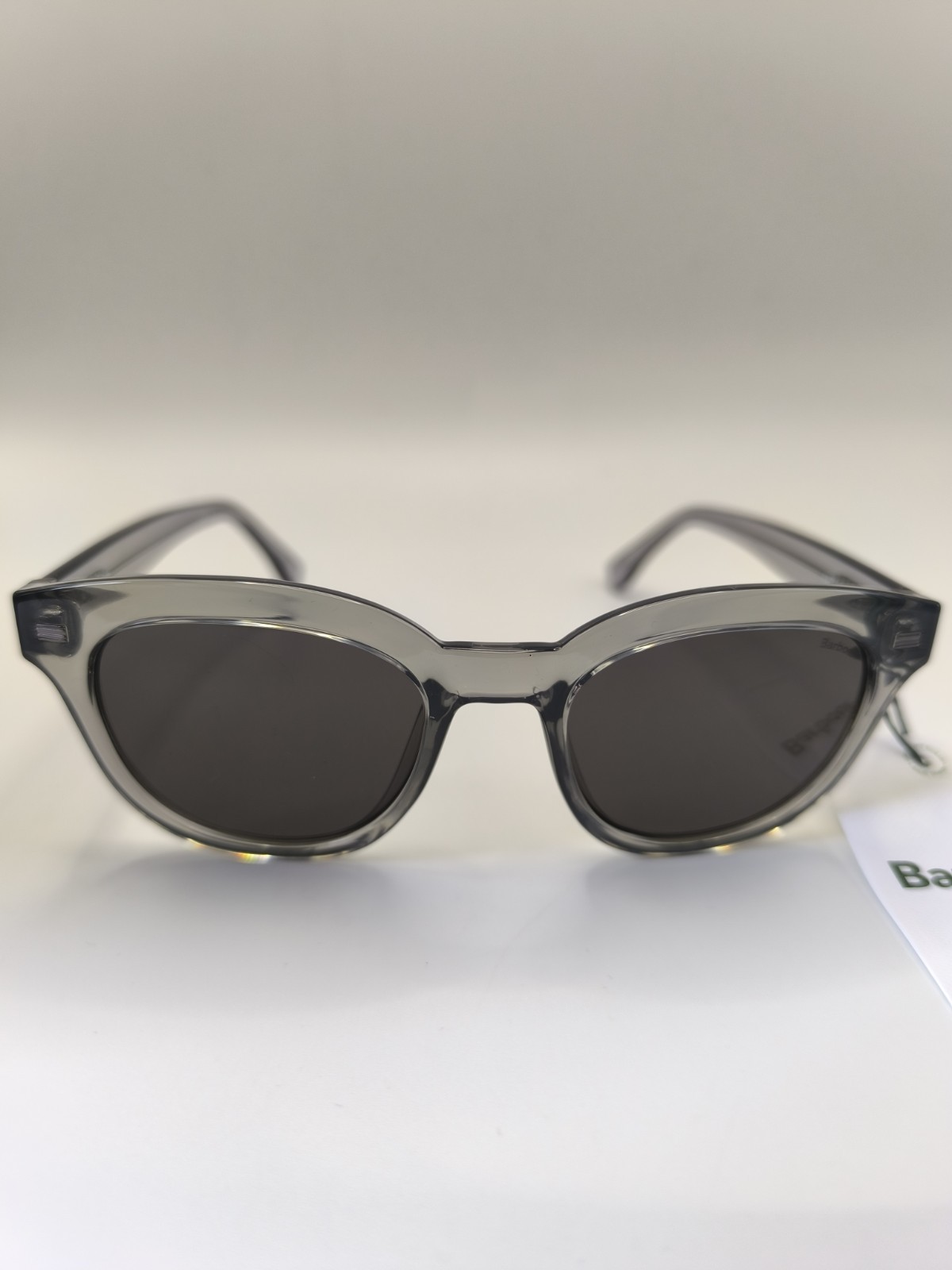 Barbour Womens Grey Translucent Designer Sunglasses Brand New With Soft Case