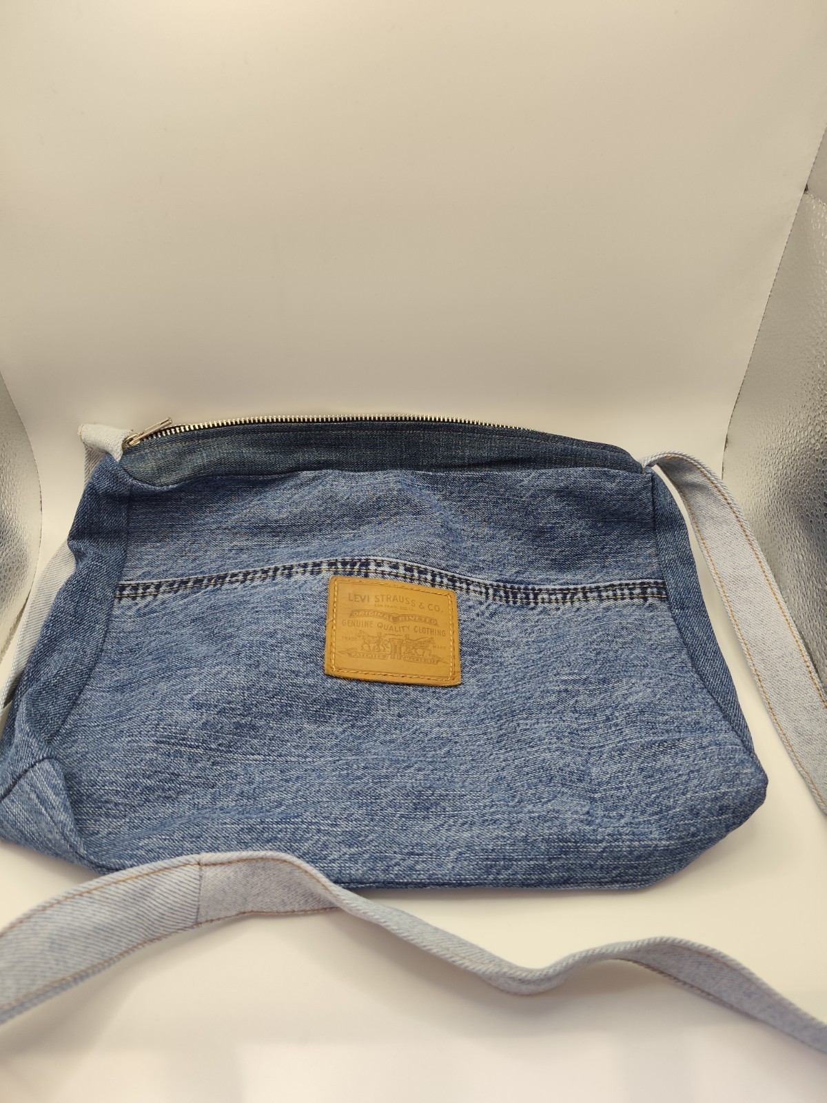 Upcycled And Reworked Levi's Handbag Made From Preloved Levi's Jeans