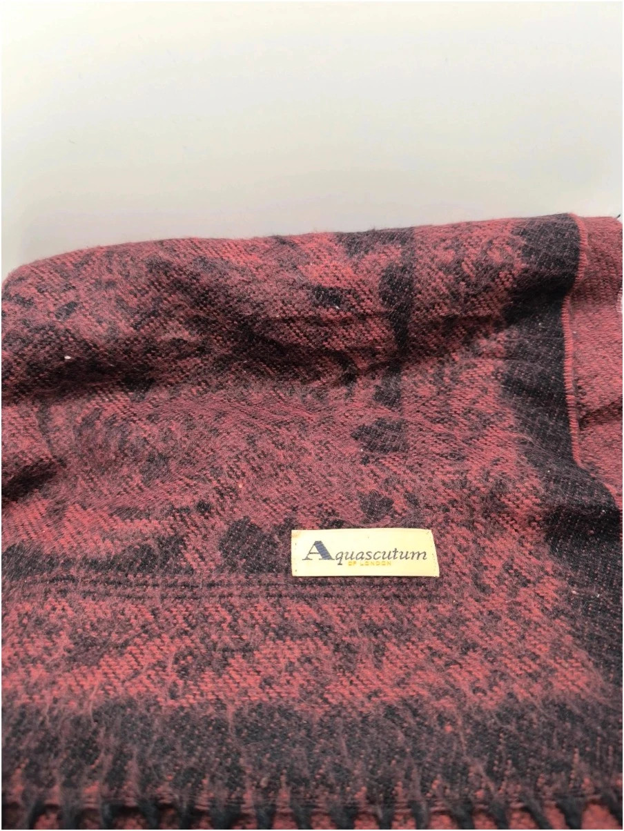 Large Aquascutum heavyweight vintage shawl