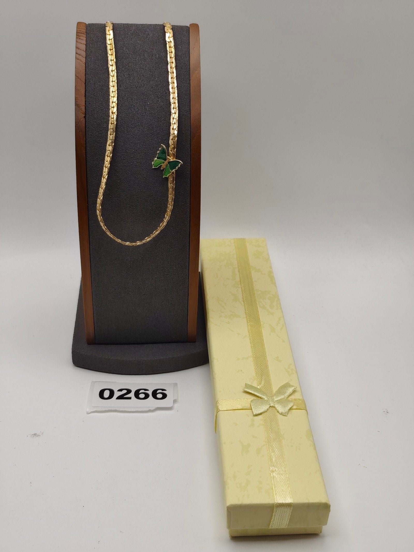 Cayon Women Gold Tone Green Butterfly Pendant Necklace Other