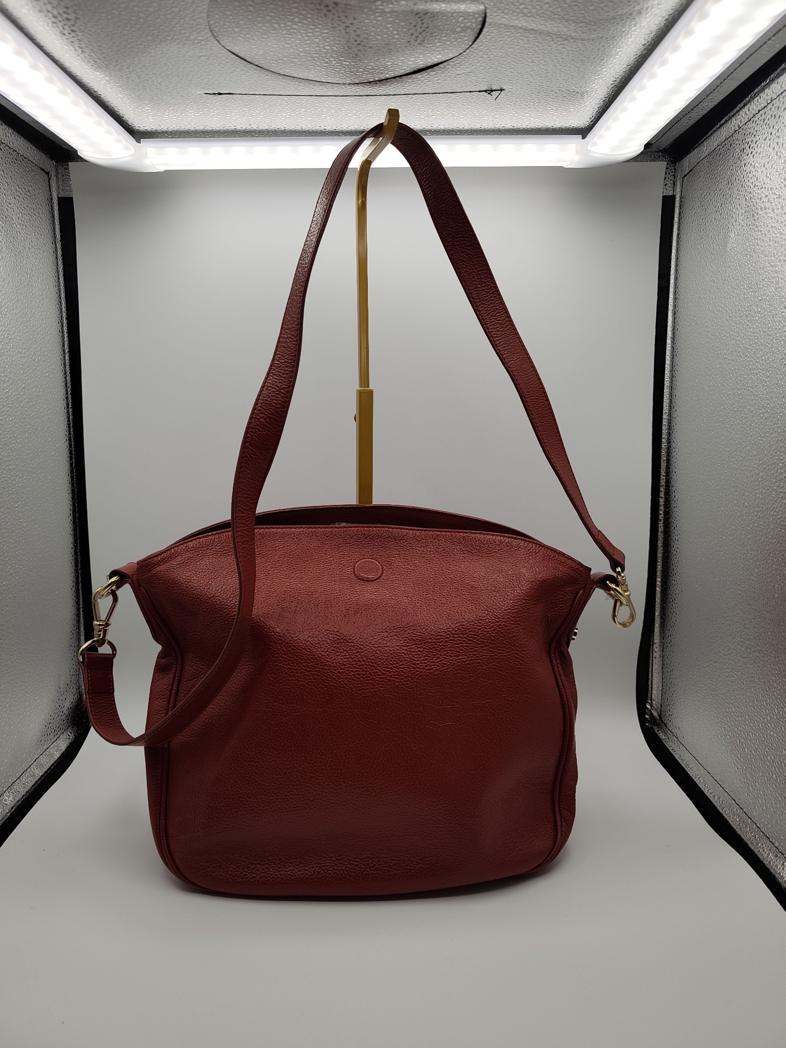 Morabito Red Leather Shoulder Bag Women