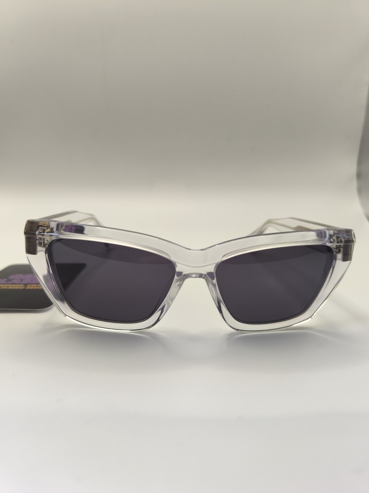 AllSaints Brand New £135 Kitty Clear Designer Sunglasses With Case And Cloth