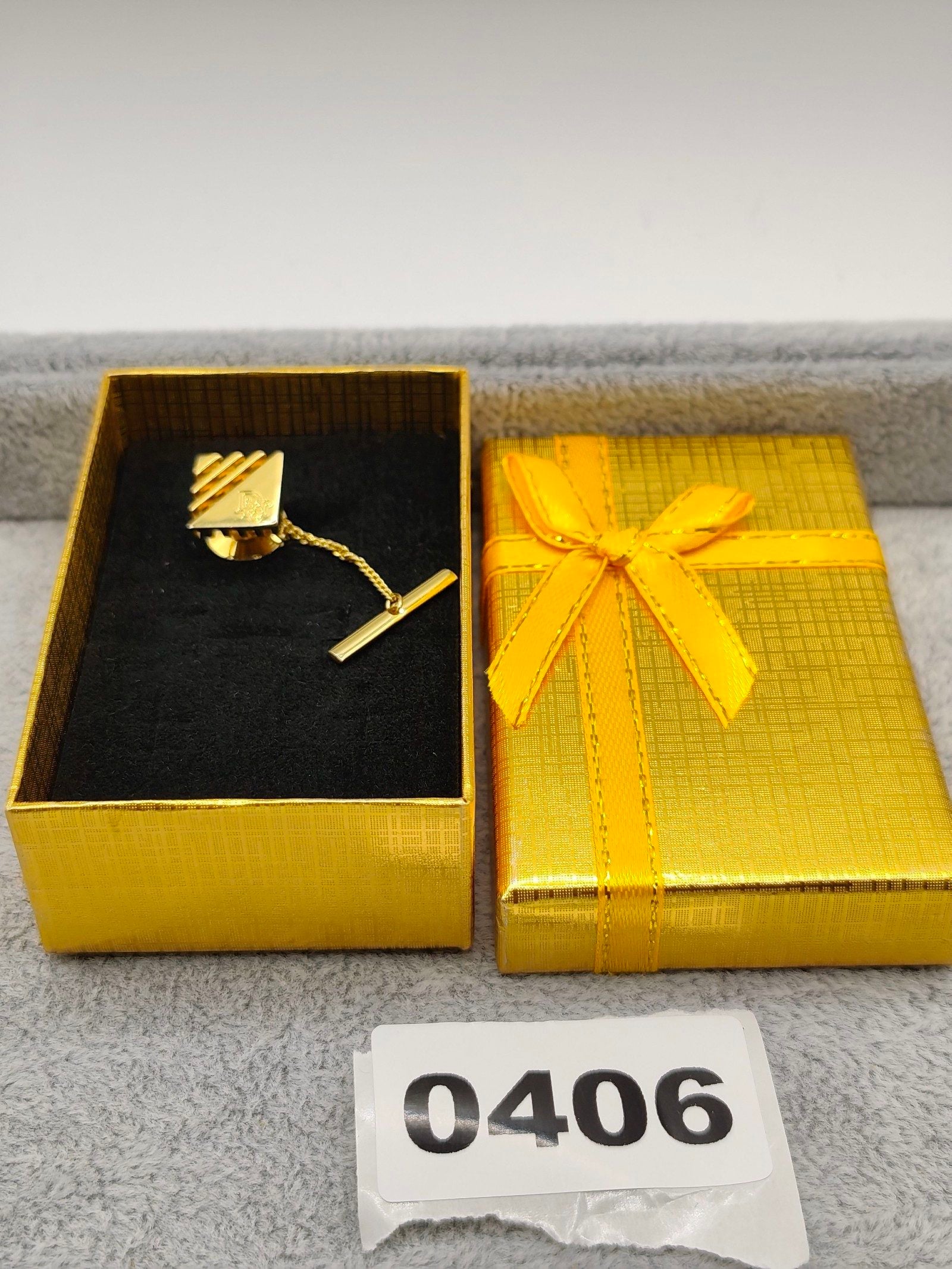 Dior Gold Tone Men's Tie Clip Other