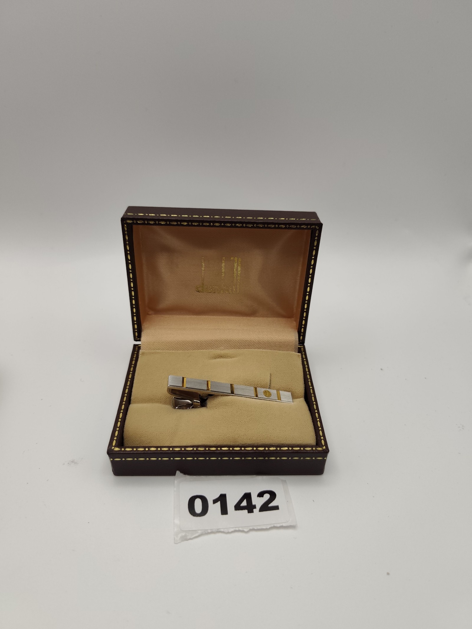 Dunhill Silver & Gold Tone Men's Tie Clip with Box Other