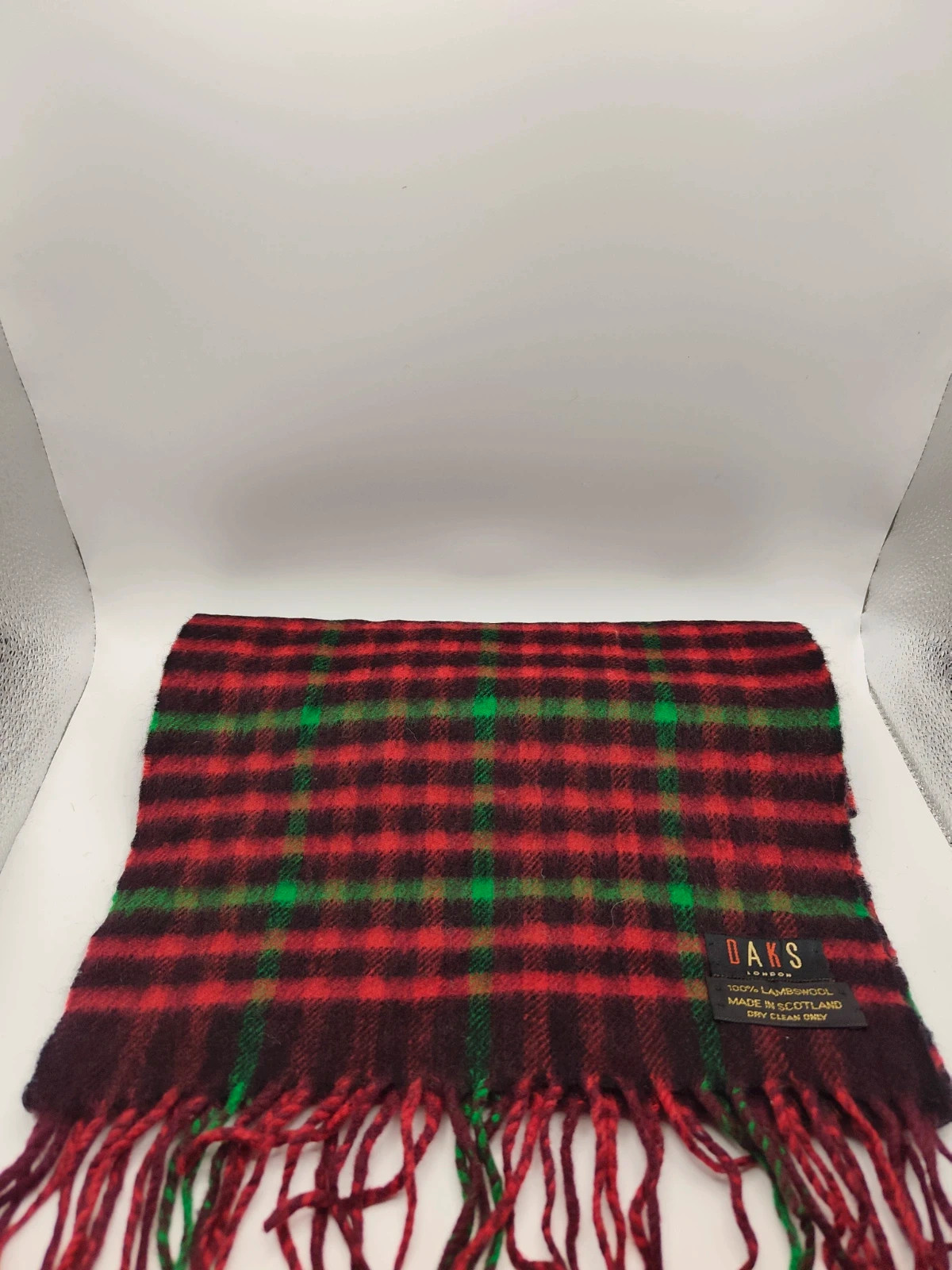 DAKS vintage check wool scarf stunning