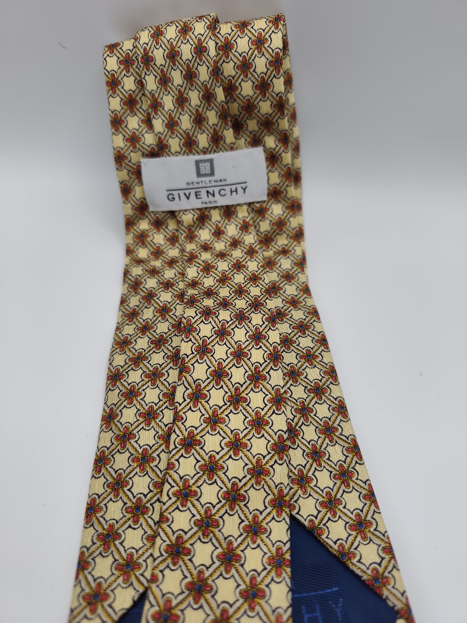 Givenchy Yellow & Multi Pattern Silk Tie Men