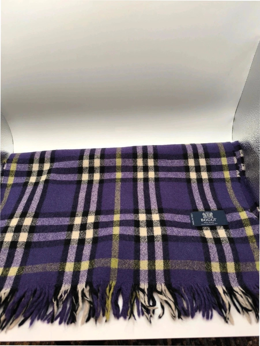 Vintage Boggi Milano check scarf