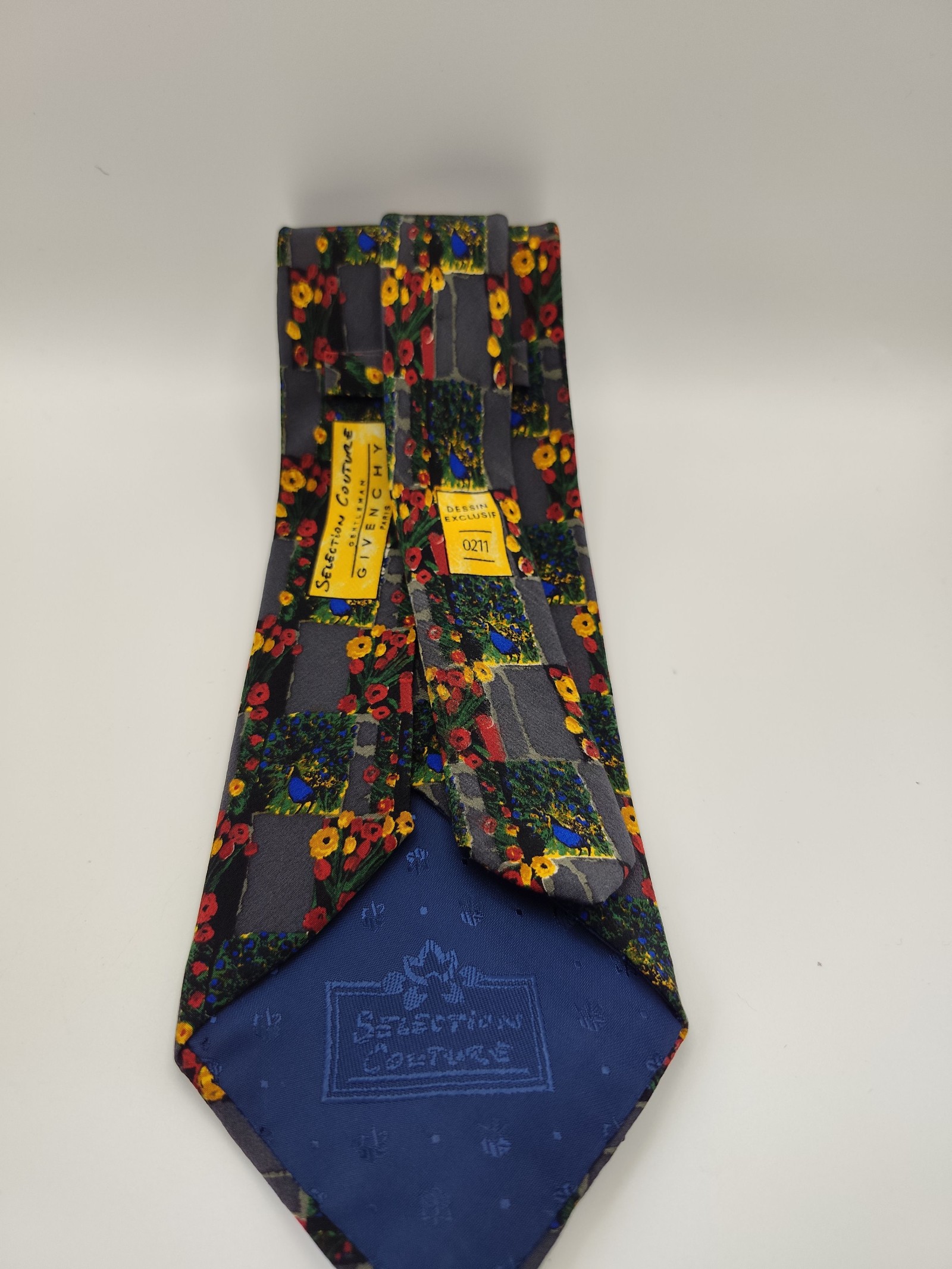 Givenchy Multi Floral Pattern Silk Tie Men Other