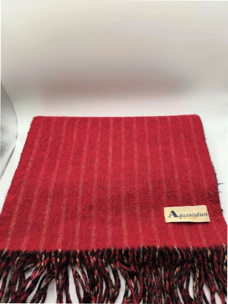 Aquascutum vintage reversible scarf