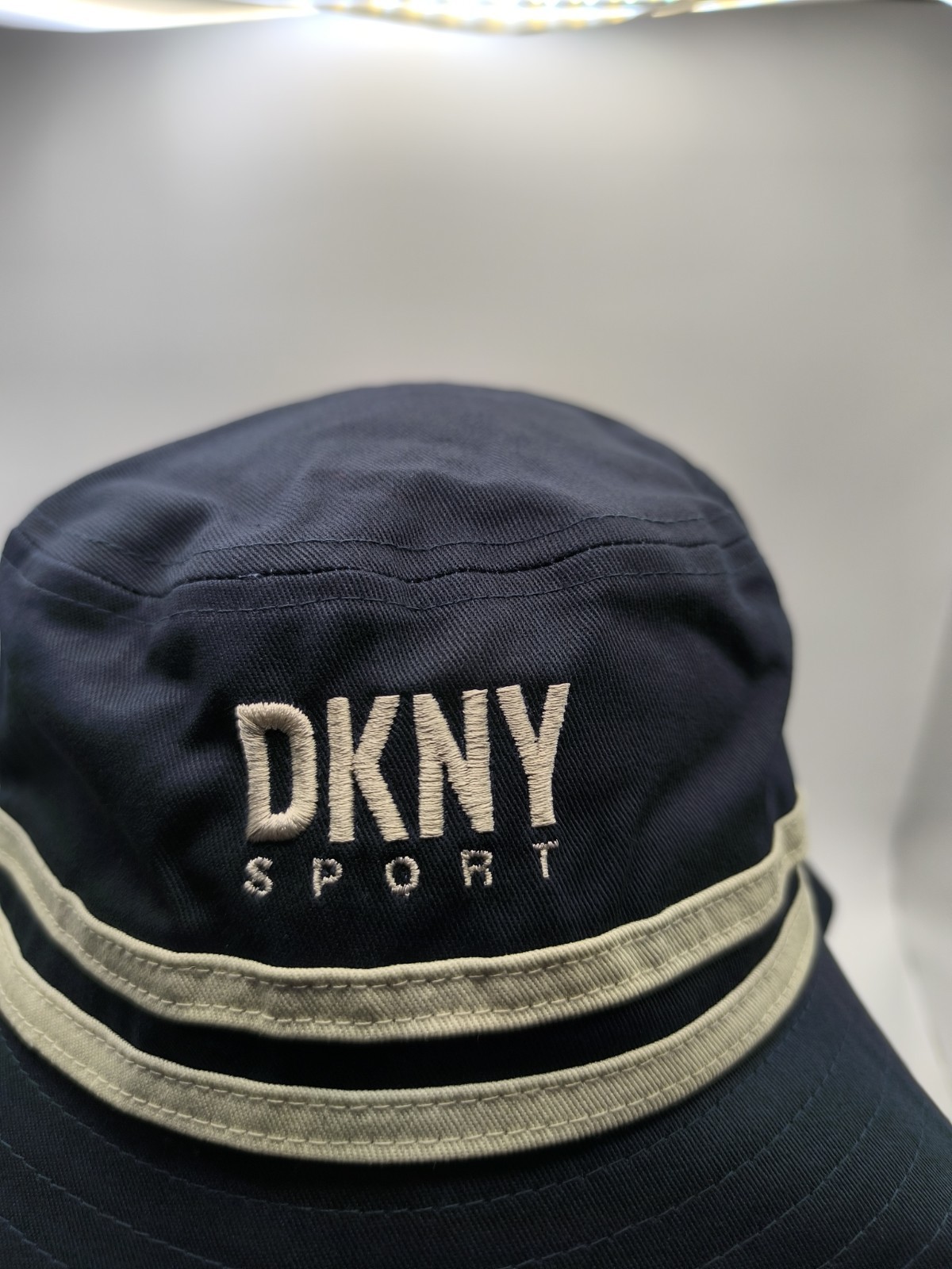 DKNY SPORT Sun Festival Bucket Hat Steel Blue