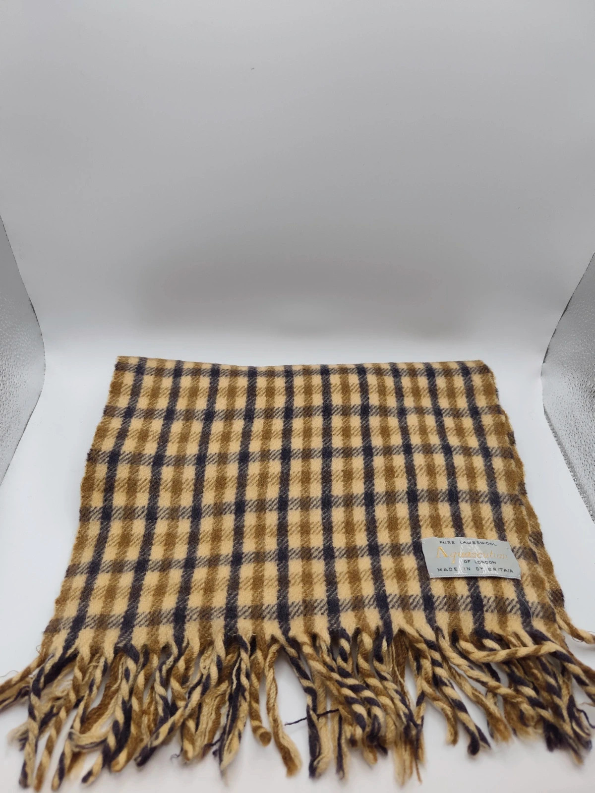 Aquascutum vintage 1980's check scarf