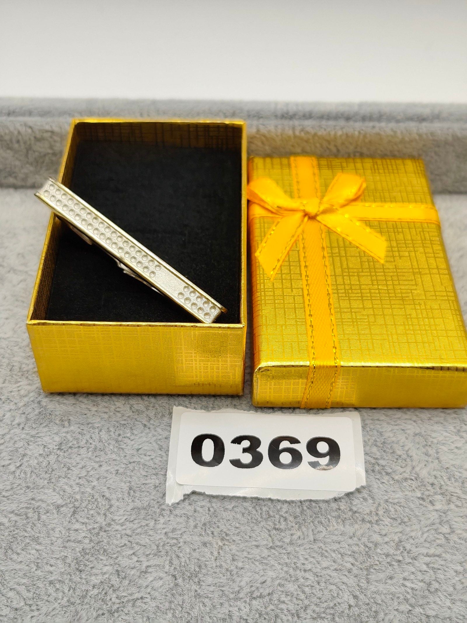 Christian Dior Men Silver Tone Textured Tie Clip Germany