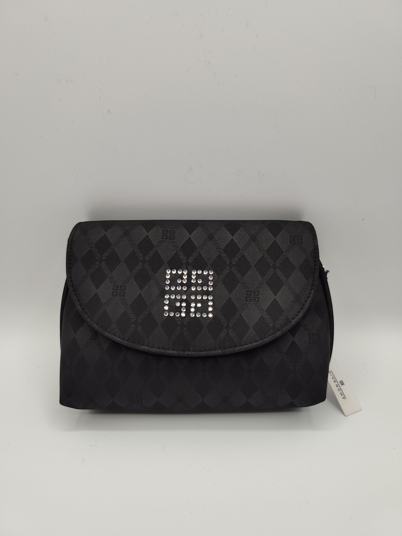 Givenchy Black Crystal Logo Pouch Bag Other