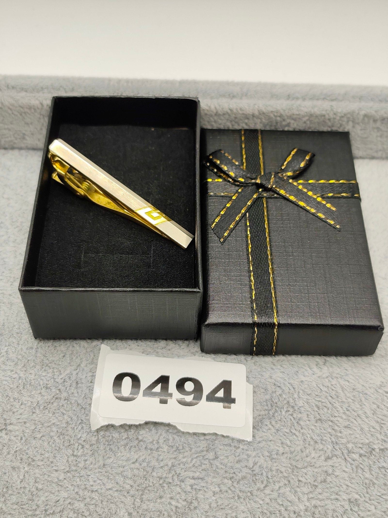 Givenchy Men Gold Tone & Silver Tie Clip with Gift Box Other Size