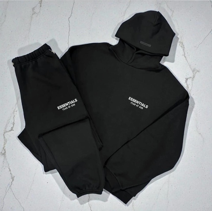Black and white essentials tracksuit size M