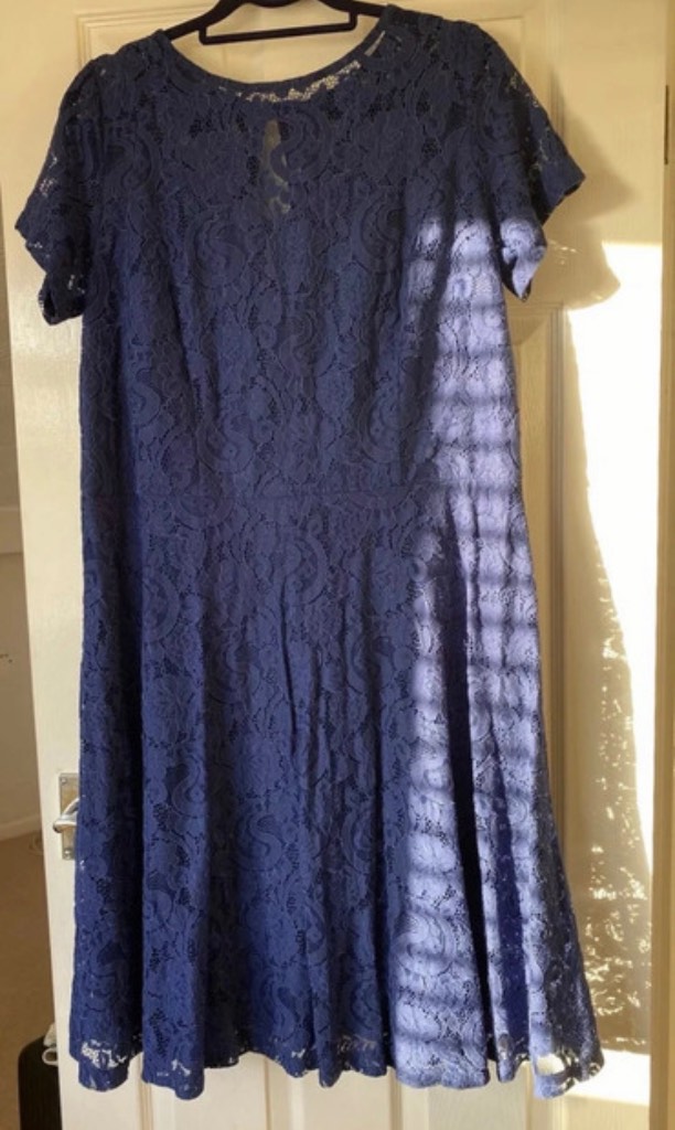 Navy lace dress