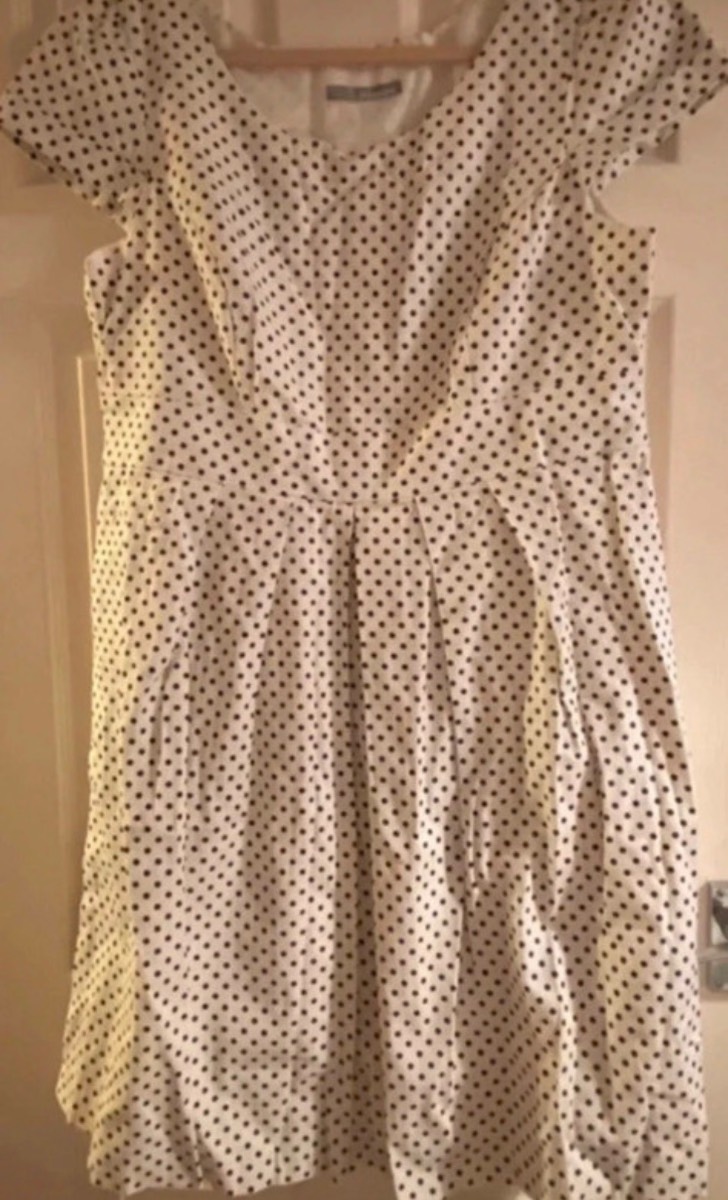 White spot dress