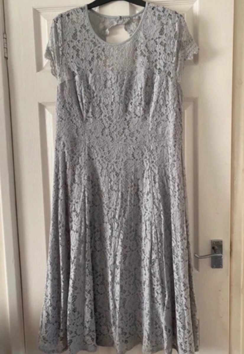 Grey lace ddress
