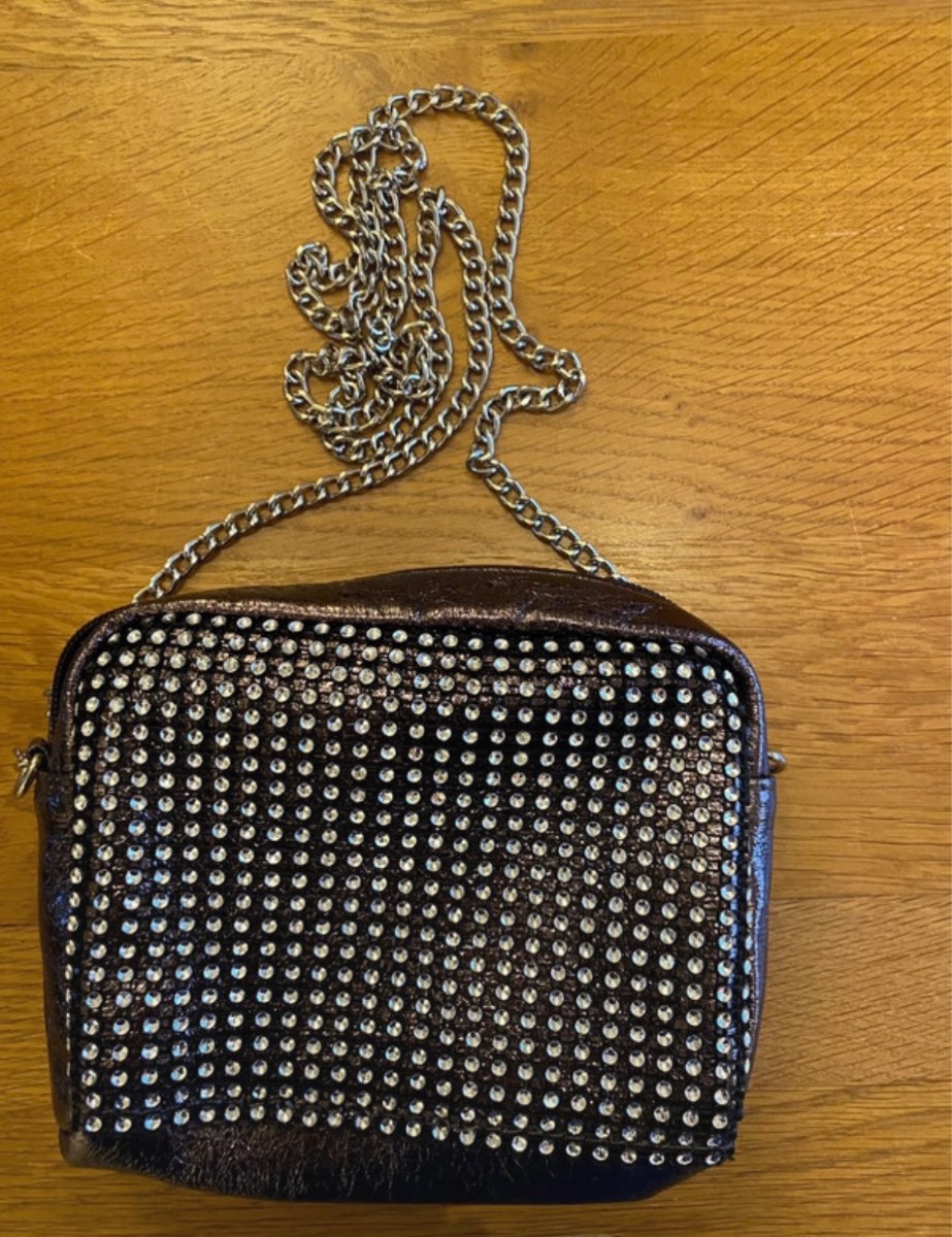 Diamanté Silver bag