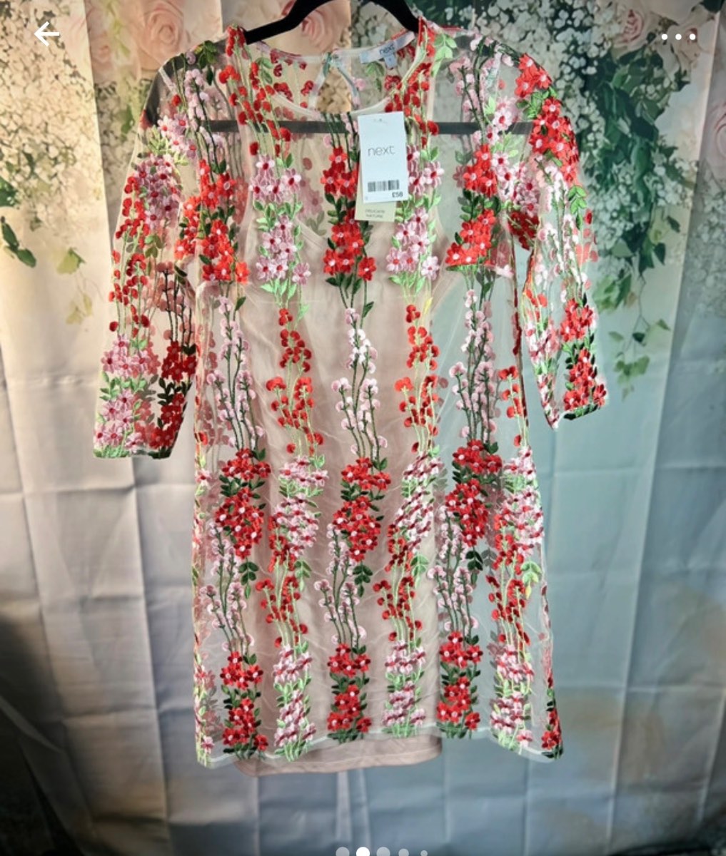 Next flowery dress size S