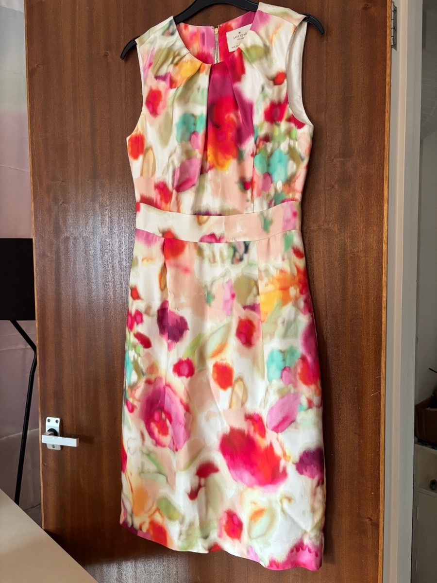 Kate Spade New York Watercolor Floral Dress (US 4 / UK 8)