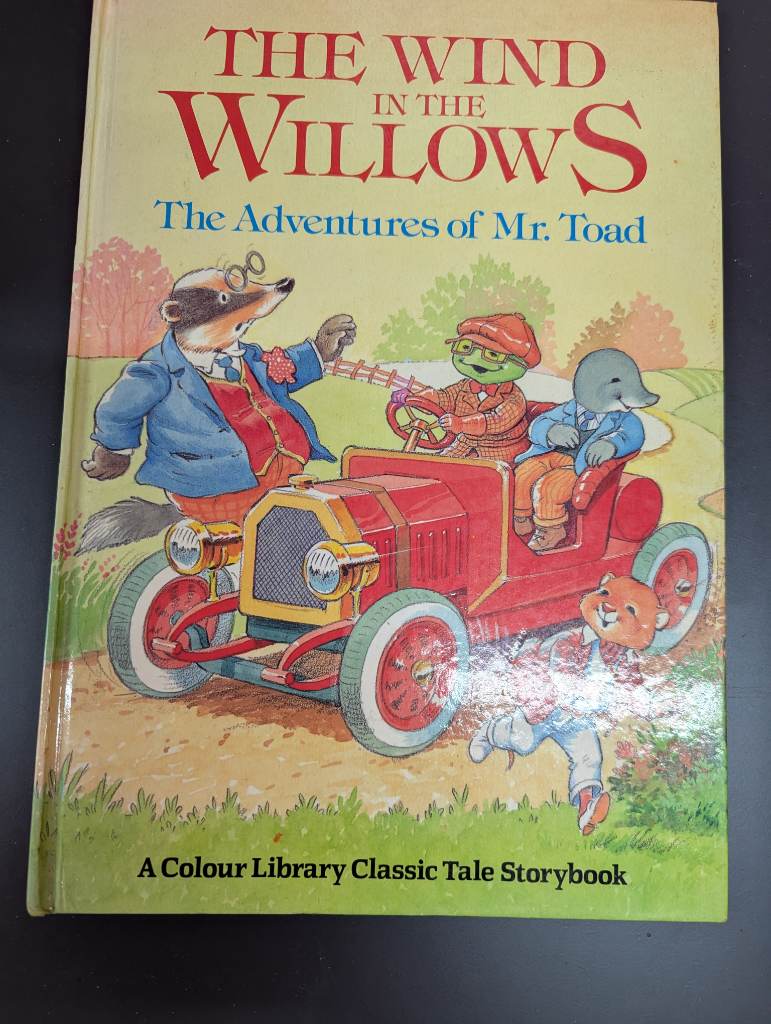 Vintage retro wind in the willows book