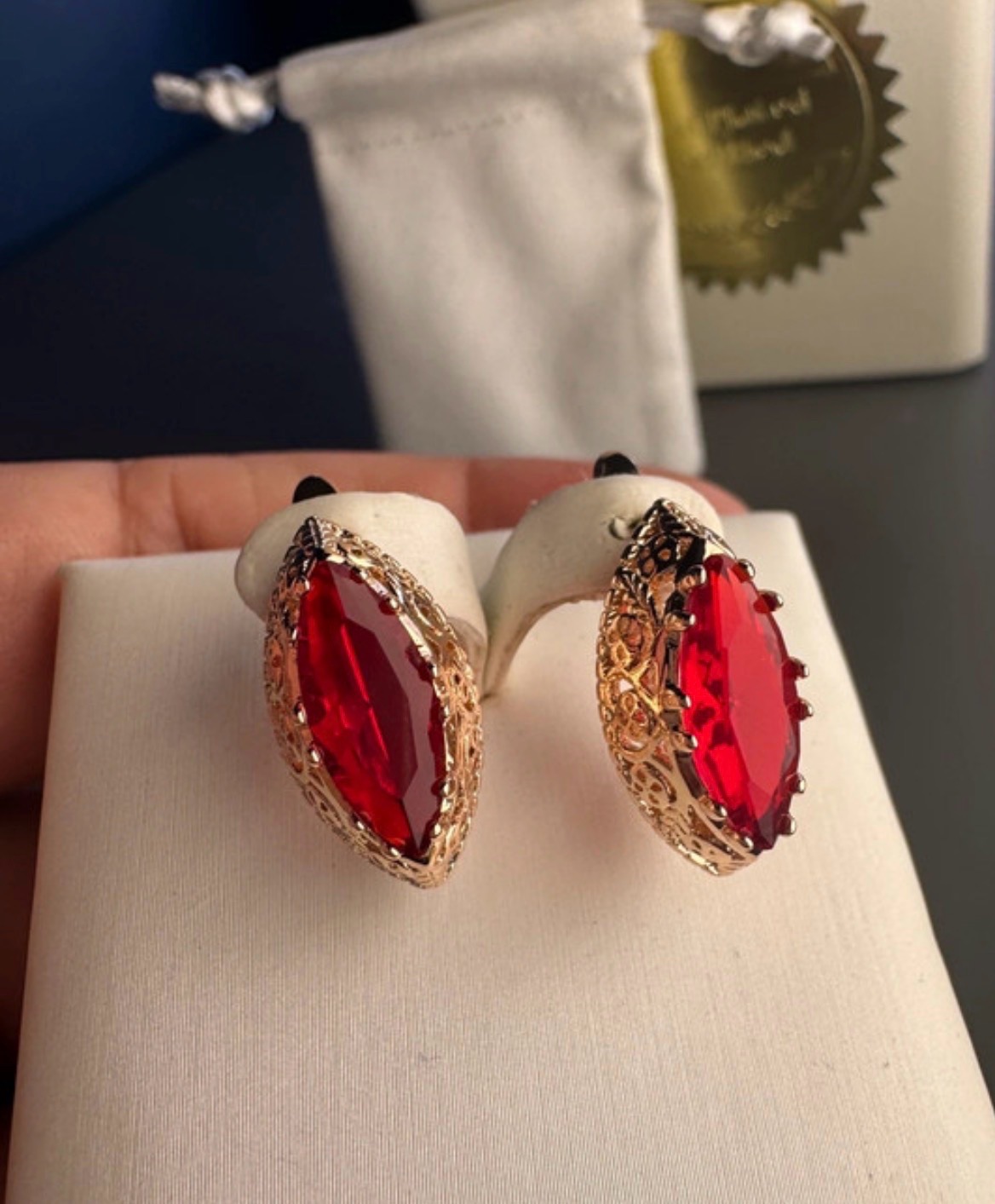 14ct Rose Gold plated earrings
