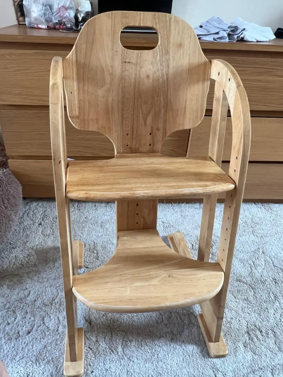 wooden booster seat