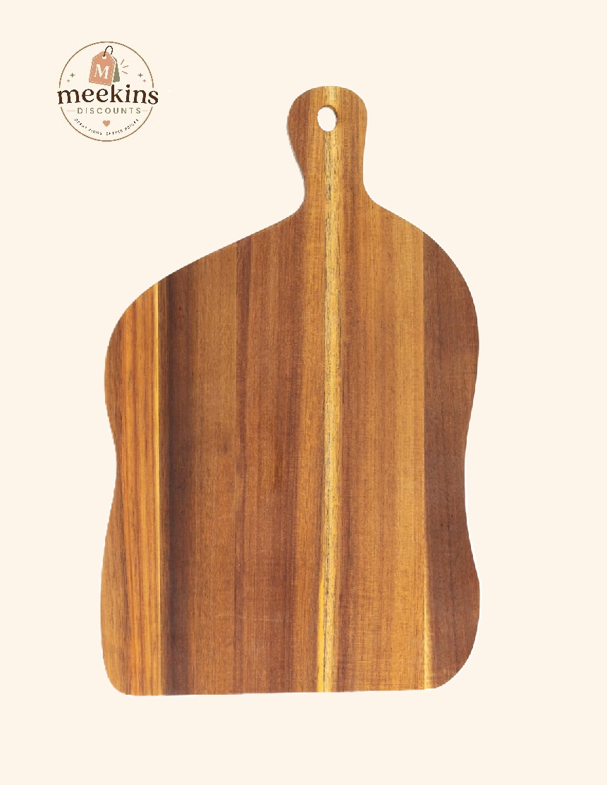 Acacia Wooden Serving Platter or Chopping Board with Handle