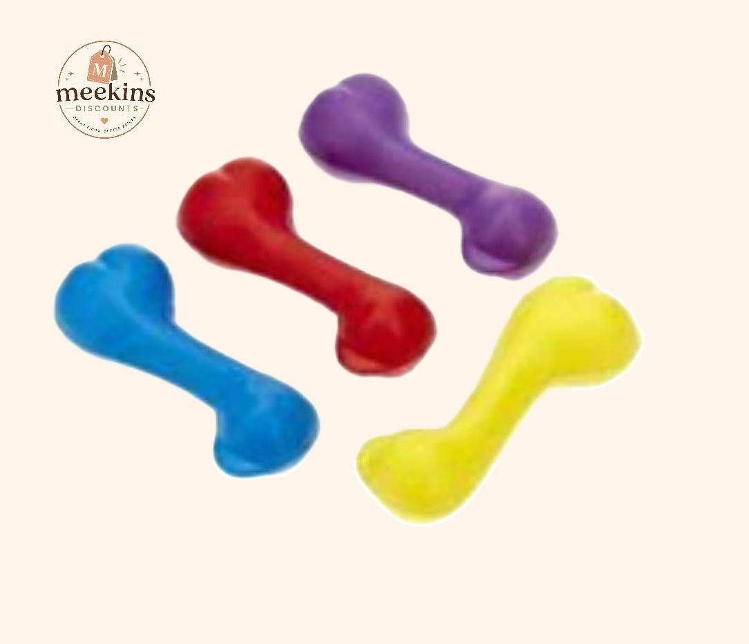 Classic Solid Rubber Bone Dog Chew Toy 130mm