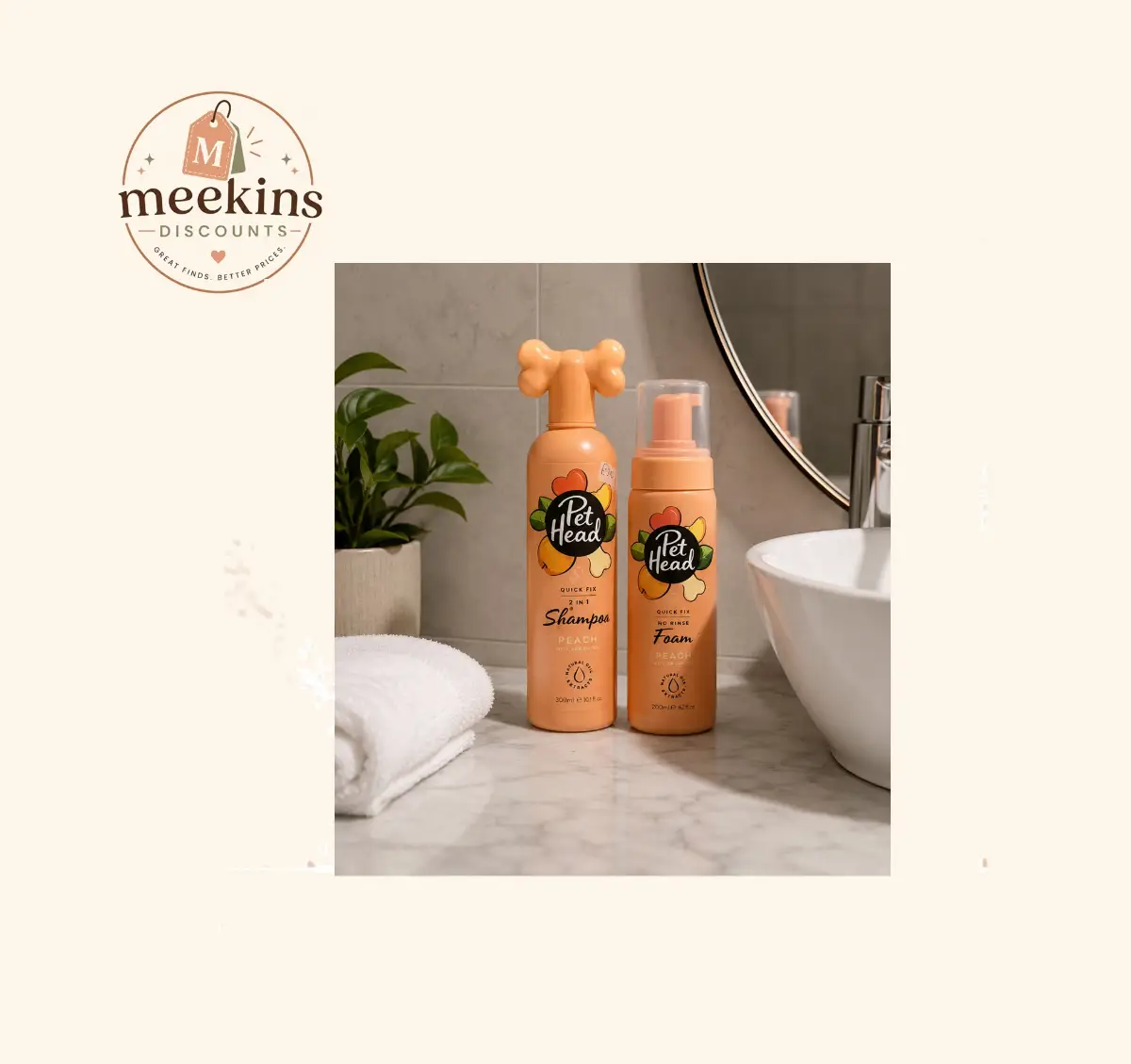Pet Head No Rinse Foam & Shampoo for Dogs