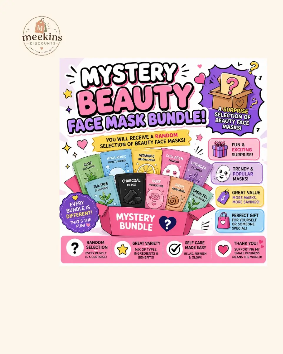 5 x Beauty Face Mask Bundle – Mixed Sheet Masks | Skincare Gift Set